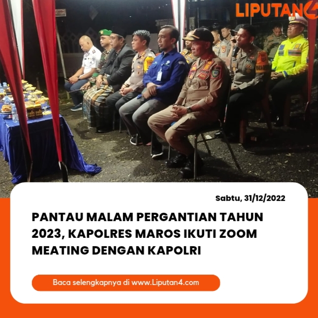 pantau-malam-pergantian-tahun-2023,-kapolres-maros-ikuti-zoom-meating-dengan-kapolri