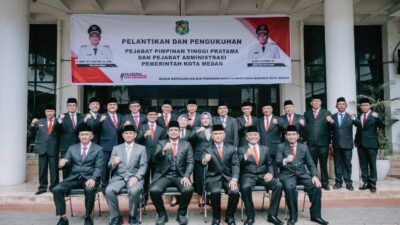 Hari Pertama Kerja Di 2023, Bobby Nasution Lantik & Kukuhkan 102 Pejabat Di Lingkungan Pemko Medan