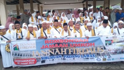 46 Orang Jama’ah Umroh Travel Firdaus dilepaskan Sekda Arpan Nasution Sekda Kabupaten Padang Lawas