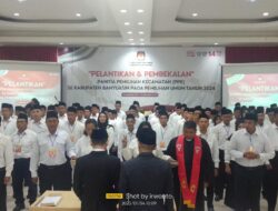KPU Lantik PPK Se Kabupaten Banyuasin Berjumlah 105 Orang