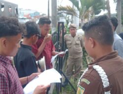 Unras Gemapalas, Tuntut Periksa Dan Copot Kadis PU Kab. Palas. Dikawal Satsamapta Polres Palas