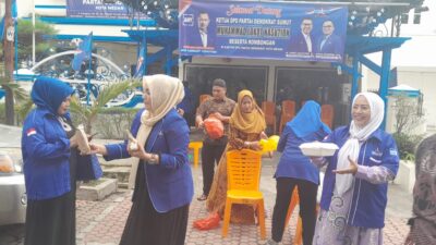 Partai Demokrat Kota Medan Konsisten Berbagi Kebaikan Jumat Berkah