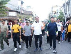 Masyarakat Oku Selatan Antusias Ikuti Jalan Santai Dan Senam Sehat Dalam Rangka HUT Oku Selatan Yang Ke 19