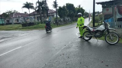 Cegah Lakalantas Sat Lantas Polres Bangka Barat Laksanakan Patroli Siang Hari