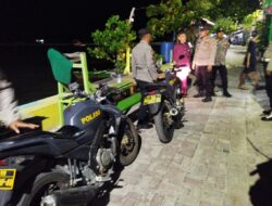 Patroli Malam Polsek Kep. Seribu Utara Ciptakan Sitkamtibmas Aman Kewilayahan