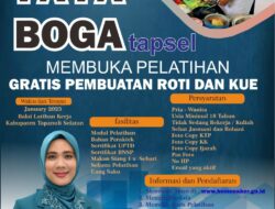 Pemkab Tapsel Buka Pelatihan Pembuatan Roti Dan Kue Secara Gratis