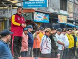 Walikota Padang Sidempuan Irsan Efendi Nasution Pimpin Apel Dalam Rangka Pengembalian Fungsi Jalan Dan Trotoar di Kawasan Thamrin