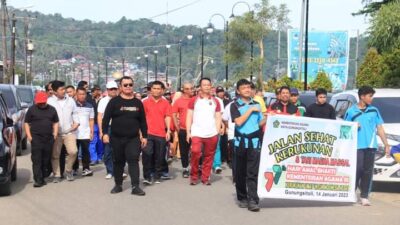 Wawako Gunungsitoli Ikut Jalan Santai Dan Deklarasi Damai Umat Beragama