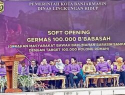 Wali Kota Banjarmasin Soft Opening Germas 100 Ribu Bersih-Bersih Sampah Dibawah Kolong Rumah