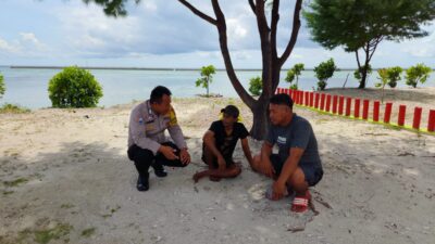 Bhabinkamtibmas Pulau Pramuka Ajak Masyarakat Jaga Sitkamtibmas Guna Ciptakan Kenyamanan Beraktivitas