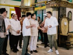 Bobby Nasution Dampingi Menhan Prabowo Kunjungi Istana Maimun