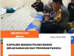 Polsek Mandai Melaksanakan Giat Program Paduka