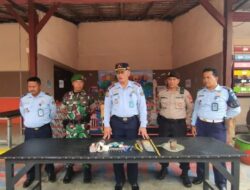 Bersama TNI POLRI, Lapas Pamekasan Laksanakan Giat Razia Kamar Hunian