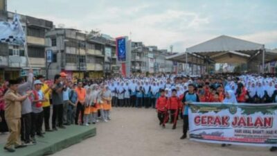 Kemenag Kota Padang Sidempuan Meriahkan HAB ke – 77 Laksanakan Gerak Jalan