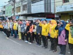 Walikota Padang Sidempuan Irsan Efendi Nasution Pimpin Apel Dalam Rangka Pengembalian Fungsi Jalan Dan Trotoar di Kawasan Thamrin