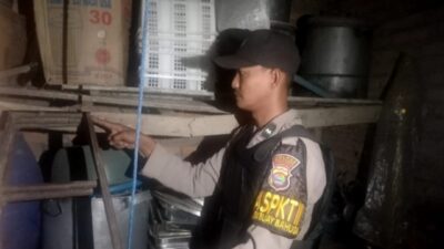 Polsek Buay Bahuga Datangi TKP Gantung Diri di Kampung Serdang Kuring