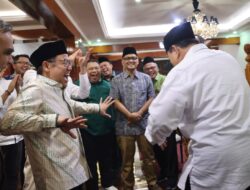 Momen Prabowo Joget Asik di Akhir Pertemuan Dengan Cak Imin