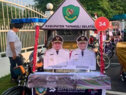 Bupati Tapsel Naik Bentor Menuju Musrenbang RKPD 2024 Provsu di Medan