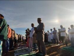 Lebar berjalan lancar masyarakat nyaman dalam melaksanakan hari idul Fitri.