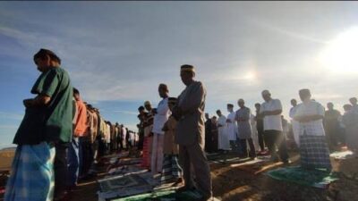 Lebar berjalan lancar masyarakat nyaman dalam melaksanakan hari idul Fitri.