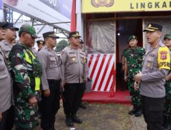 Sinergitas Kapolresta Bandung Dan Komandan TNI Mengucapkan Terima Kasih Kepada Petugas di Hari Terakhir Operasi Ketupat Lodaya 2023
