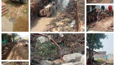 Tanpa Papan Informasi Proyek, Pembangunan Drainase Di Desa Panenjoan Di Duga Ada Kongkalikong