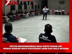 Rutan Kelas I Medan Kanwil Kemenkumham Sumut Kembali Mengadakan Kegiatan Pelatihan LKBB dan Bela Negara Bagi Warga Binaan