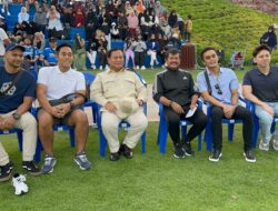 Prabowo Saksikan Pertandingan Persahabatan Tim U-17 Persib vs Anak Muda Indonesia di Aspire Academy Qatar