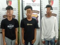 Tiga Pelaku Pembobol Toko Sepatu Diringkus Polsek Padang Hilir