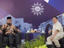 Prabowo Sowan ke Ketum PP Muhammadiyah di Universitas Ahmad Dahlan, Bahas Potensi Anak Bangsa