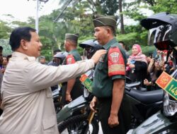 Diberi Motor oleh Menhan Prabowo, Para Babinsa Langsung Uji Coba Keliling Kota