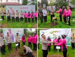 Tindaklanjuti Program Kapolri Polsek Padang Hulu Laksanakan Giat Bakti Sosial Penanaman Pohon Serentak