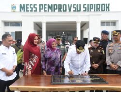 Sekda Tapsel  Sofyan Adil Dampingi Gubsu,  Peresmian Mess Pemprovsu di Sipirok