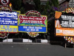 Beri Ucapan Selamat, RJN Bekasi Raya Kirim Karangan Bunga, di Sertijab Walikota Bekasi