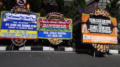 RJN Bekasi Raya Kirim Karangan Bunga Sertijab Walikota Bekasi