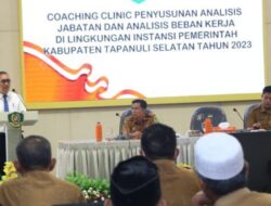 Buka Coaching Clinic, Bupati Tapsel : Semoga Terwujud Transformasi Birokrasi Yang Dinamis, Lincah dan Profesional