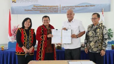 Pemda Nisut Gelar Penandatanganan Kontrak Pembangunan SPAM IKK