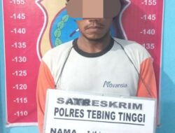 Tega Cabuli Anak Tirinya BHL Diciduk Polres Tebingtinggi