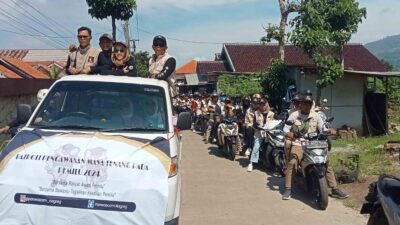 Panwaslu Kecamatan Nagreg Laksanakan Patroli Pengawasan di Masa Tenang Pemilu 2024