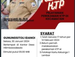 Kadis Dukcapil Kota Gunungsitoli Buka Resmi Pelayanan Perekaman KTP Elektronik Di Desa Hilimbawadesolo