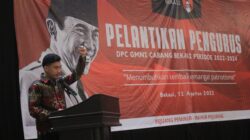 Foto : Ketua Dewan Pimpinan Cabang Gerakan Mahasiswa Nasional Indonesia (GMNI) Bekasi, Christianto Manurung