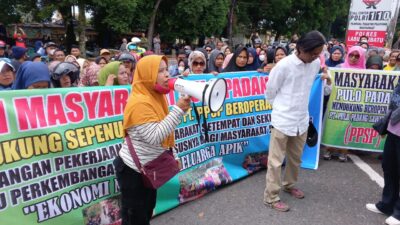 Dukung Kinerja Kepolisian, Ishak Pimpin Aksi Damai Terkait Penolakan PKS PT. PPSP