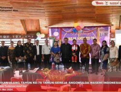 Samson P.Zai S.H,M.H Hadiri Ultah Ke-78 Tahun Gereja Amin