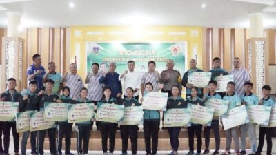 Pemko Tebing Tinggi Berikan Penghargaan Kepada Pelatih Dan Atlet Pelatda PON XXI Aceh-Sumut 2024
