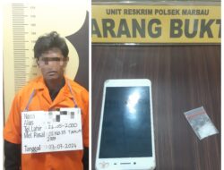 Unit Reskrim Polsek Marbau,Tangkap  Penyalahguna Narkotika