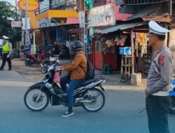 49 Personil Satlantas Giat Pos Padat Pagi