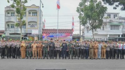 Pj Walikota Padangsidimpuan H.Timur Tumanggor Hadiri Apel Gelar Pasukan  OPS Patuh  Toba 2024