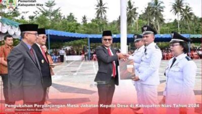 Bupati Nias Kukuhkan Kades Se Kabupaten Nias Tahun 2024