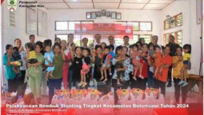 Bupati Nias Hadiri Pelaksanaan Rembuk Stunting Tingkat Kecamatan Botomuzoi