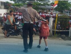 Cegah Kemacetan, Sat Lantas Polres Labuhanbatu Giat Pengaturan Lalu Lintas